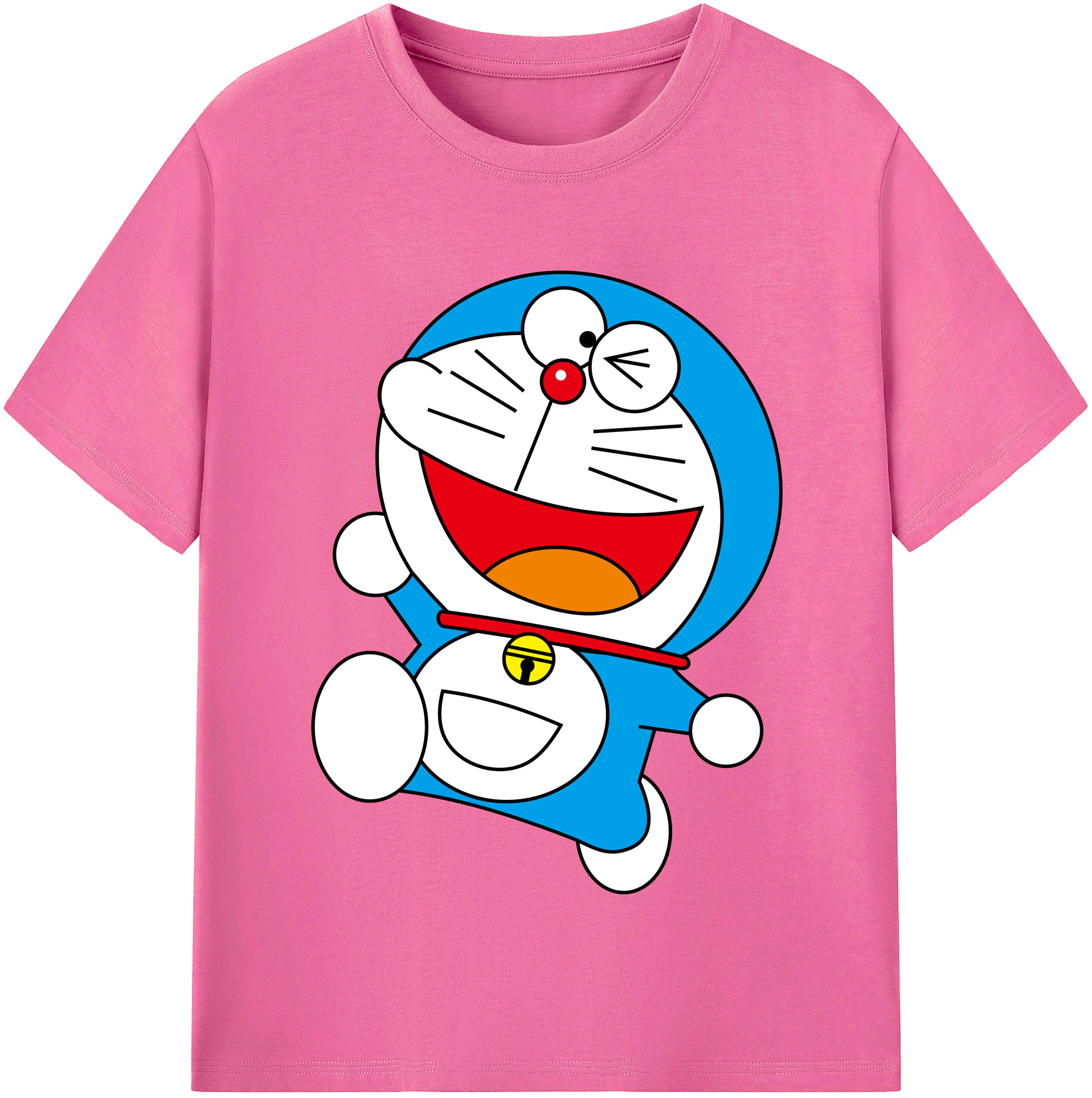 （画像用） ドラえもん Doraemon レディースカジュアルプリントTシャツ（綿100％）